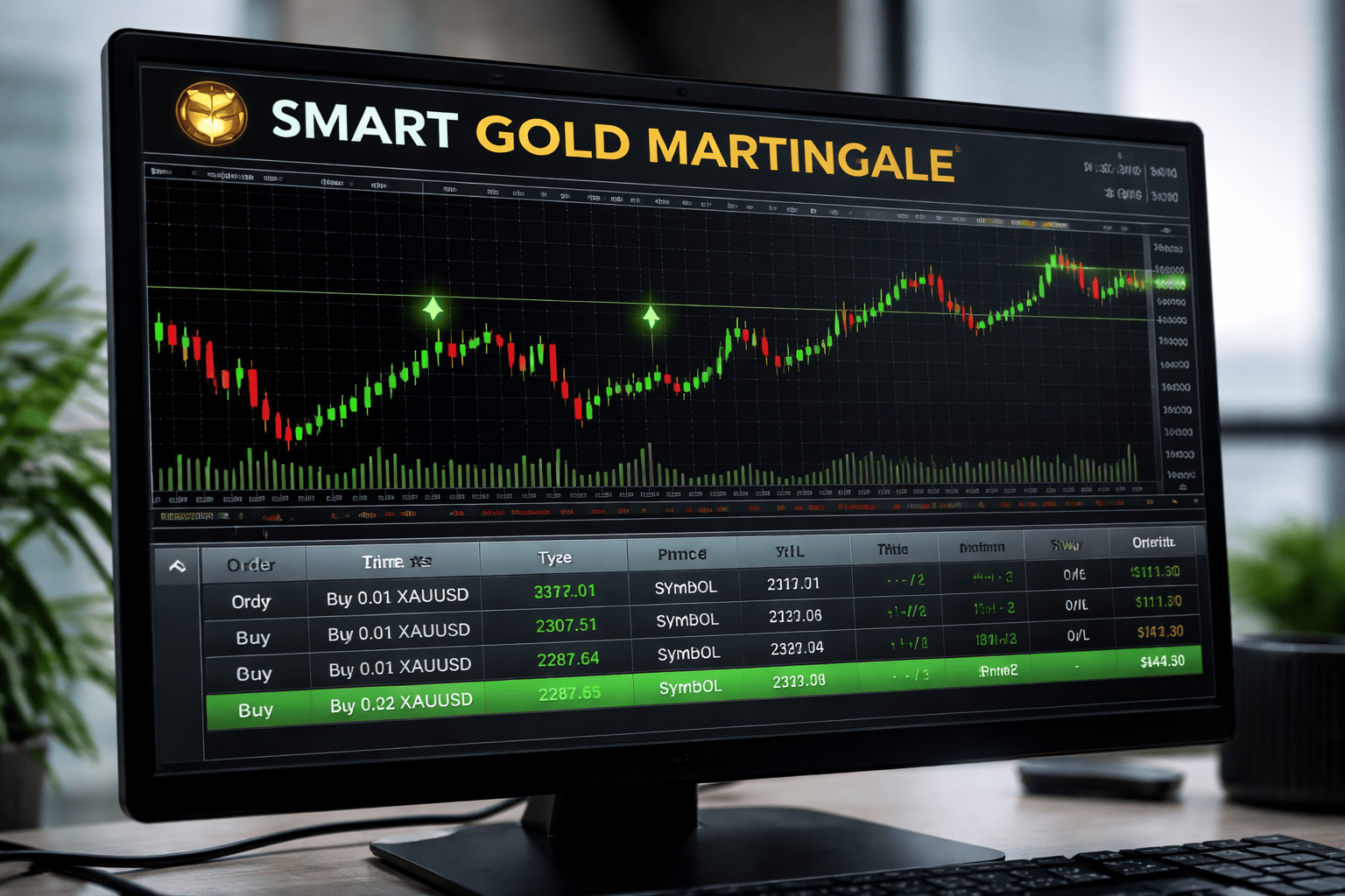Gold martingale strategy illustration