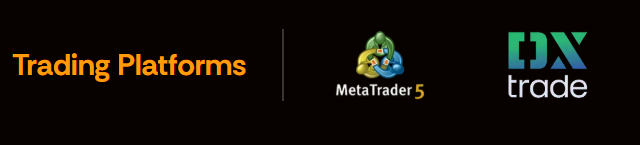 Audacity Capital trading platforms MT5 and DXtrade